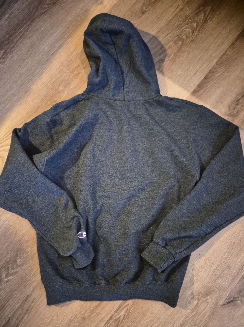 University Of Washington Champion Charcoal Hoodie with W Patch Medium - Picture 2 of 6
